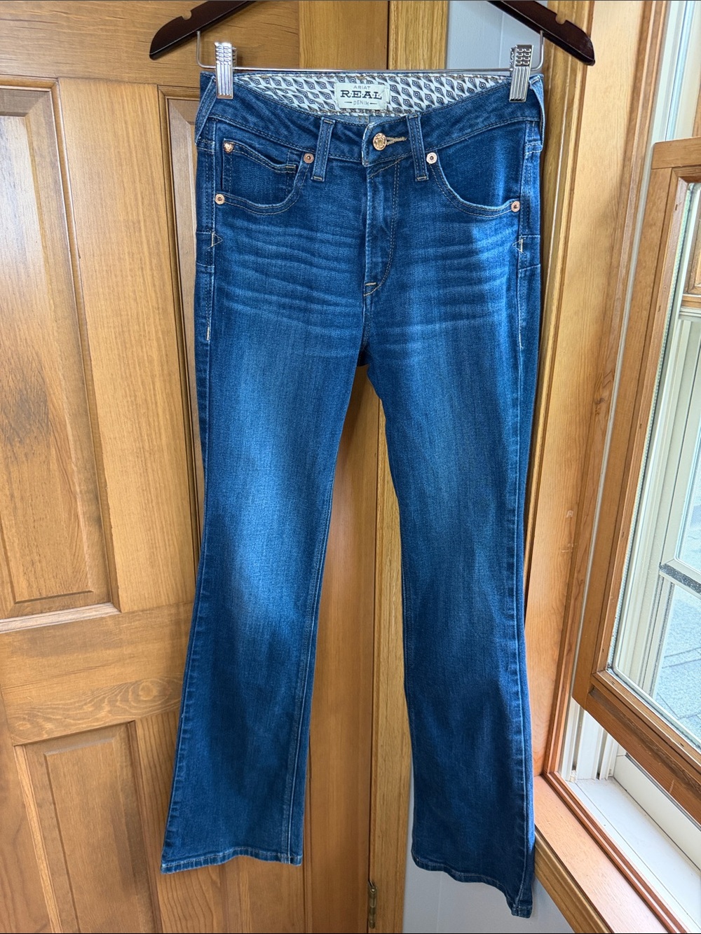 Ariat R.E.A.L. Boot Cut Denim Riding Jeans – Medium Wash Size 27R